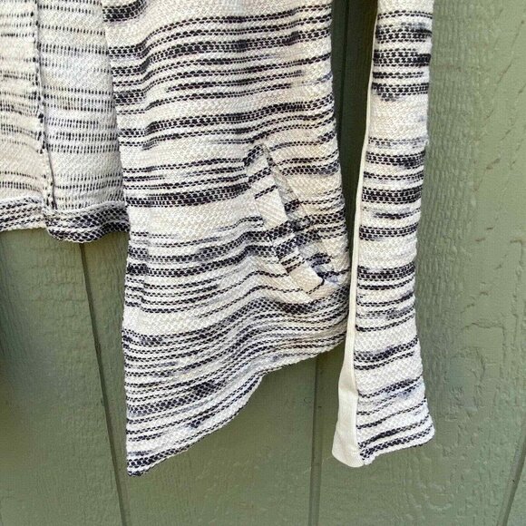Lou & Grey Open Front Cardigan Sweater Womens XS Cream Knit Pockets - Picture 4 of 6